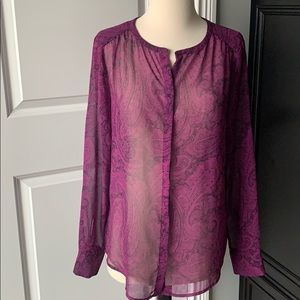 Ann Taylor paisley blouse
